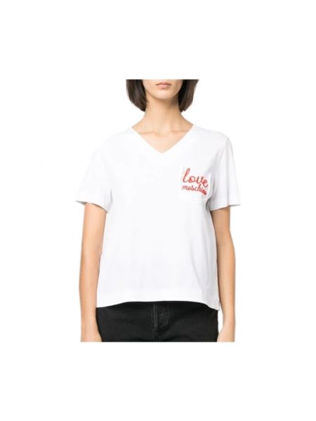 Camiseta elegante Love Moschino blanco