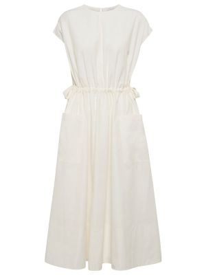 Sukienka midi bawełniana Deveaux New York biała