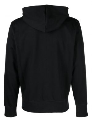 Kokvilnas kapučdžemperis ar apdruku New Balance melns