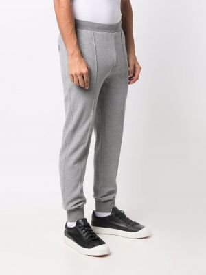 Bavlněné sportovní kalhoty Corneliani šedé