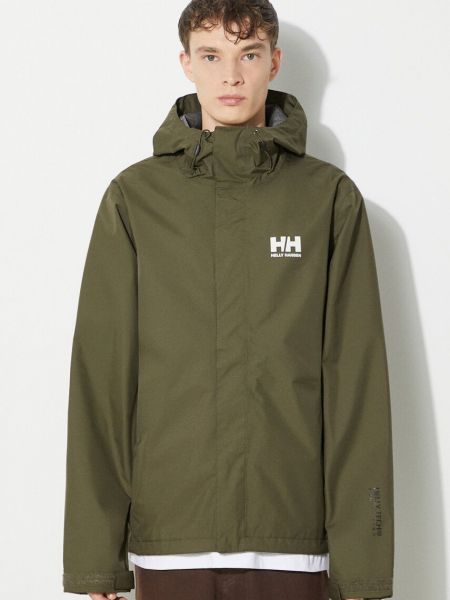 Зелена демісезонна куртка Helly Hansen