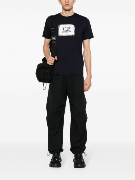 Kokvilnas t-krekls ar apdruku C.p. Company zils
