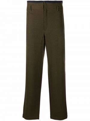 Pantalones rectos de cintura alta Versace Pre-owned marrón