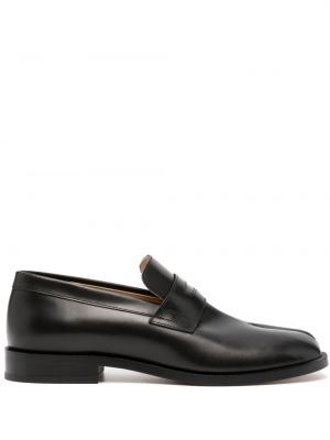 Pantofi loafer din piele Maison Margiela negru