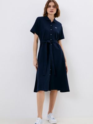 Платье-рубашка Lacoste синее