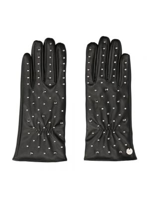 Rękawiczki z ćwiekami Liu Jo czarne
