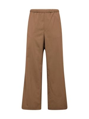 Pantalon plissé Weekday marron