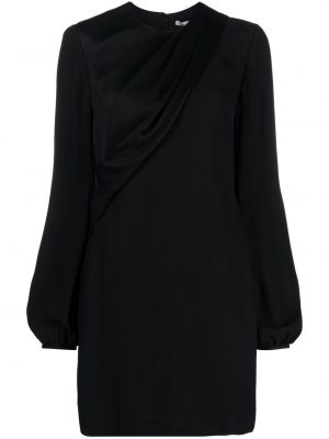 Κοκτέιλ φόρεμα με στενή εφαρμογή ντραπέ Stella Mccartney μαύρο
