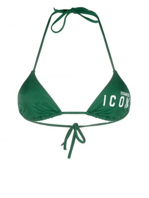 Bikini s printom Dsquared2 zelena
