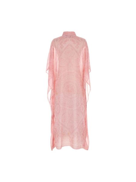 Sukienka szyfonowa Versace różowa
