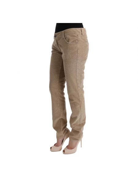 Pantalones de terciopelo‏‏‎ de algodón Ermanno Scervino beige