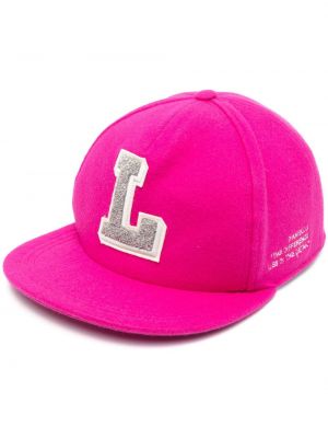 Вълнена шапка с козирки Lardini розово