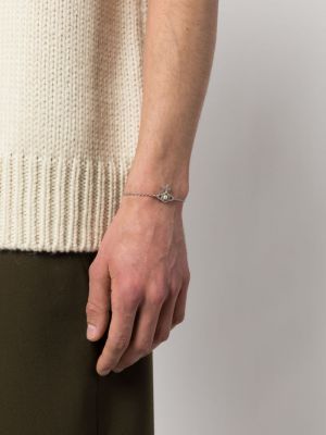 Bracelet avec perles Vivienne Westwood argenté