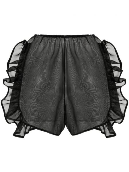Transparente shorts Ioana Ciolacu schwarz
