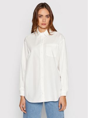 Oversize риза Na-kd бяло
