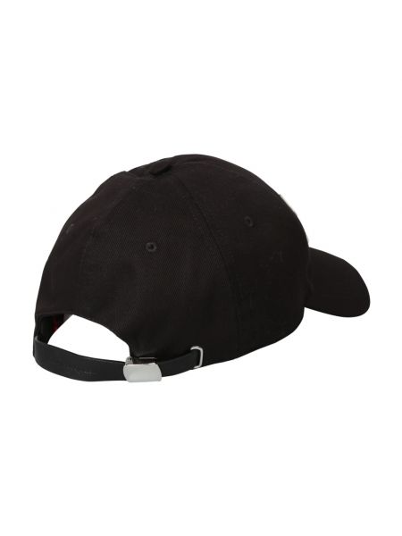 Haftowana czapka z daszkiem Alexander Mcqueen czarna