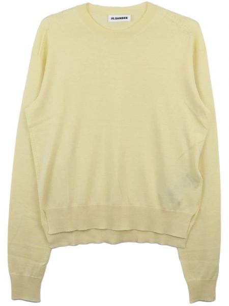 Pullover mit rundem ausschnitt Jil Sander gelb