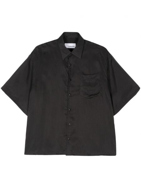 Saténová košeľa Costumein čierna