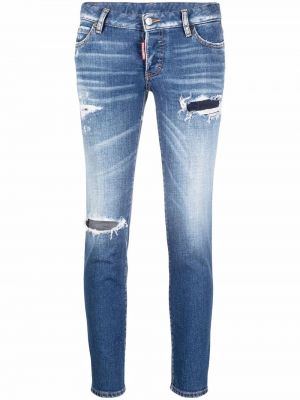 Nødlidende stretch jeans Dsquared2 blå