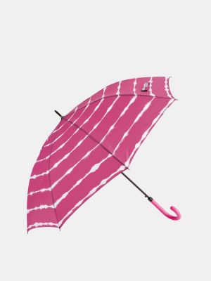 Paraguas a rayas Bisetti rosa