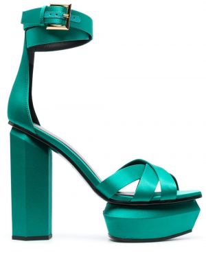 Sandales à plateforme Balmain vert