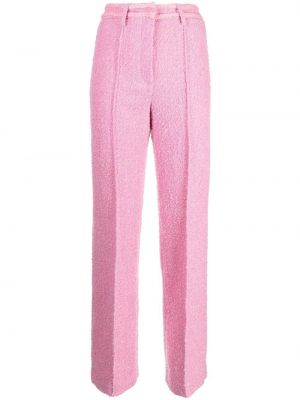 Pantaloni cu picior drept Rotate roz
