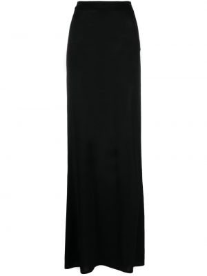 Długa spódnica asymetryczna Saint Laurent czarna