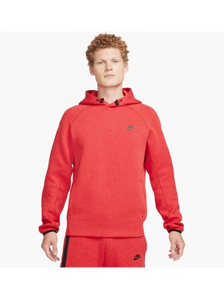 Флисовый пуловер Nike оранжевый