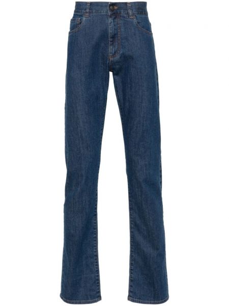 Ince skinny fit jean pantolon Canali mavi