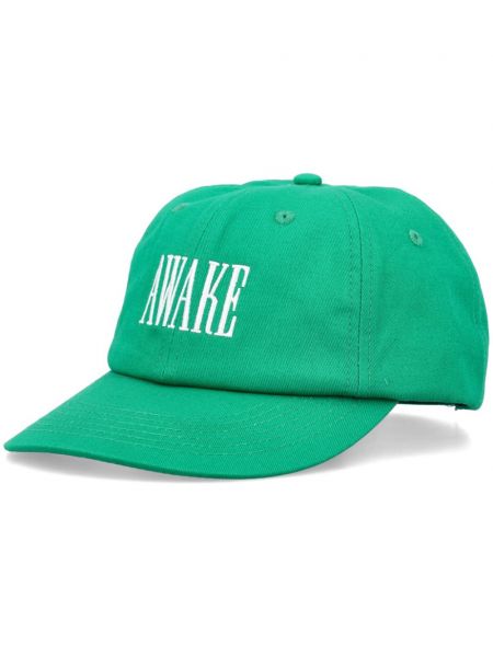Haftowana czapka z daszkiem Awake Ny zielona