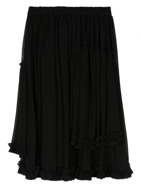 Spódnica z falbankami Noir Kei Ninomiya czarna