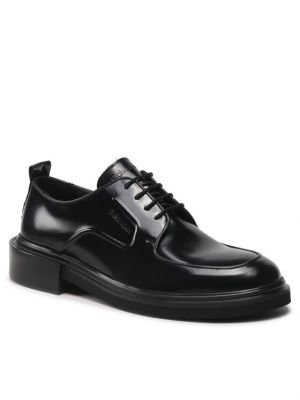 Csipkés fűzős derby cipő Calvin Klein fekete