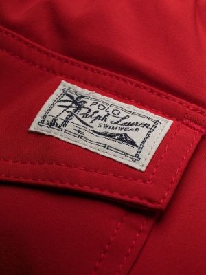 Kraťasy s výšivkou Polo Ralph Lauren červené