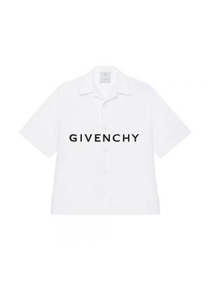Koszula z krótkim rękawem Givenchy biała