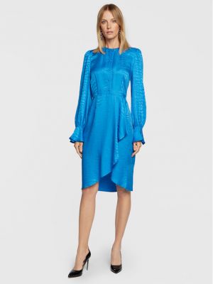 Φόρεμα σε στυλ πουκάμισο Twinset μπλε