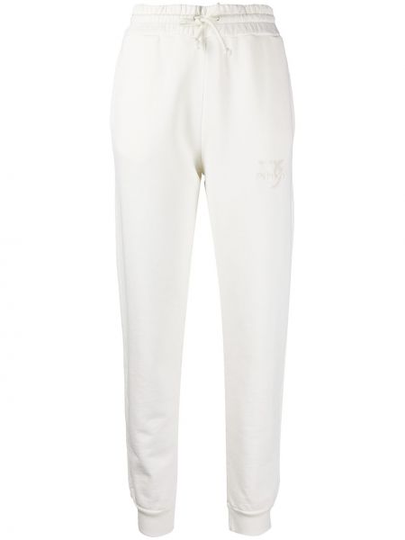 Pantalones de chándal con bordado Pinko blanco