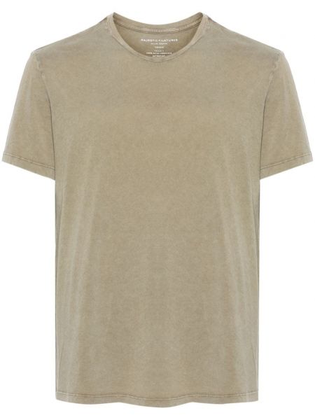 T-shirt en coton col rond Majestic Filatures