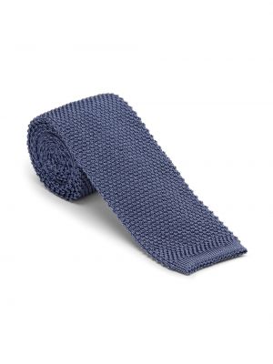 Hedvábná kravata Brunello Cucinelli modrá