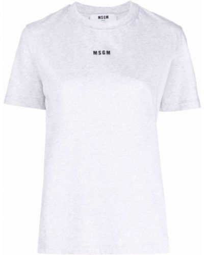 Camiseta con estampado Msgm gris