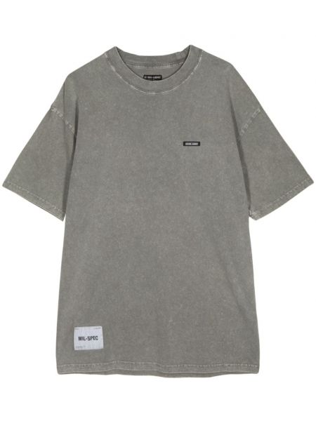 Bavlnené tričko s potlačou Izzue sivá