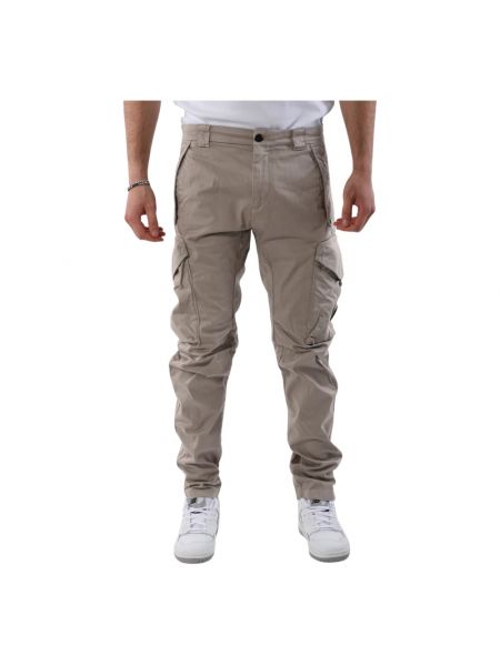 Spodnie slim fit C.p. Company beżowe