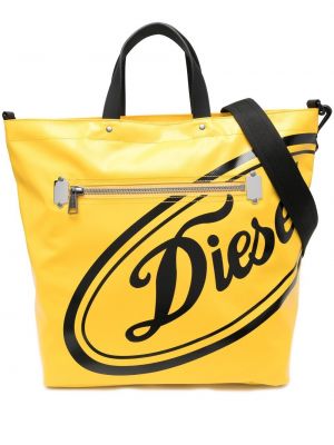 Trykt shoppingbag Diesel gul