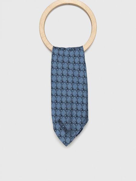 Карирана копринена вратовръзка Moschino