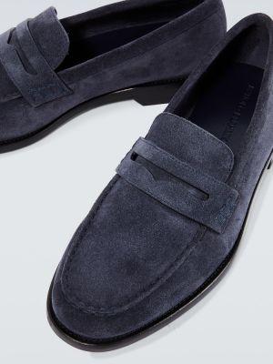 Loafers di pelle Manolo Blahnik blu