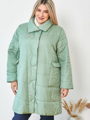 Пальто Luxury зеленое