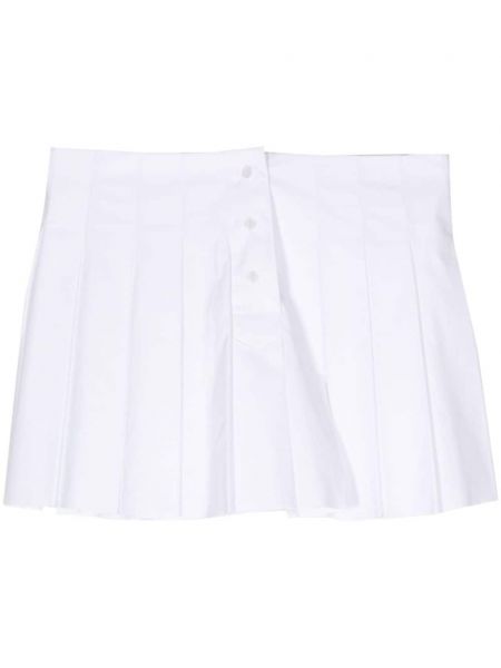 Plisované bavlněné sukně We11done bílé