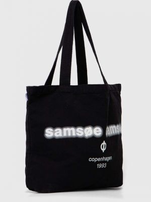 Τσάντα Samsoe Samsoe μαύρο