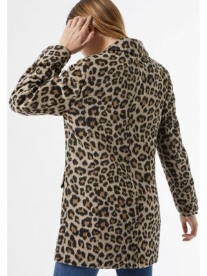 Leopardí kabát Dorothy Perkins hnědý