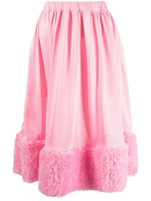 Różowa spódnica z falbankami Comme Des Garcons Girl