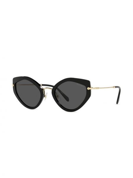 Gafas de sol con estampado geométrico Miu Miu Eyewear negro